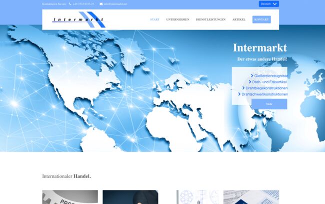 Website Erstellung Intermarkthandel