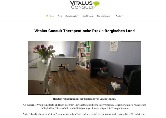 Website Erstellung Vitalus Consult