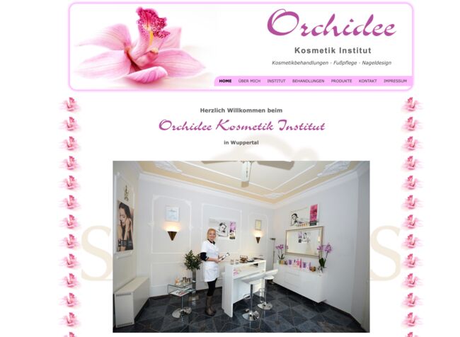 Webseiten Erstellung Orchidee Kosmetik Institut