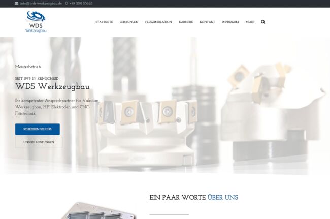 Webdesign WDS Werkzeugbau